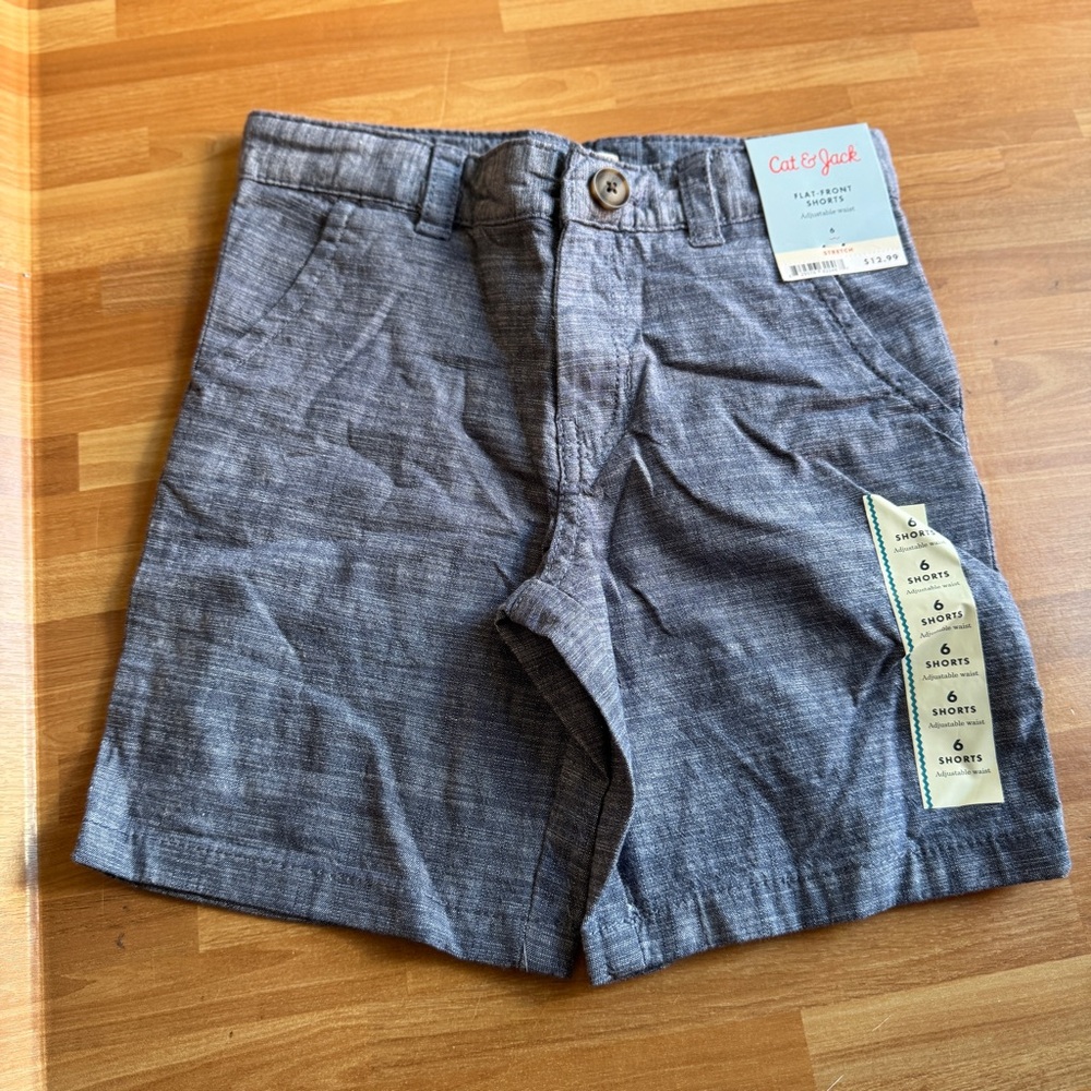 Cat and jack boys shorts and jogger bundle adjustable waist size 6 denim mauve - Picture 14 of 15